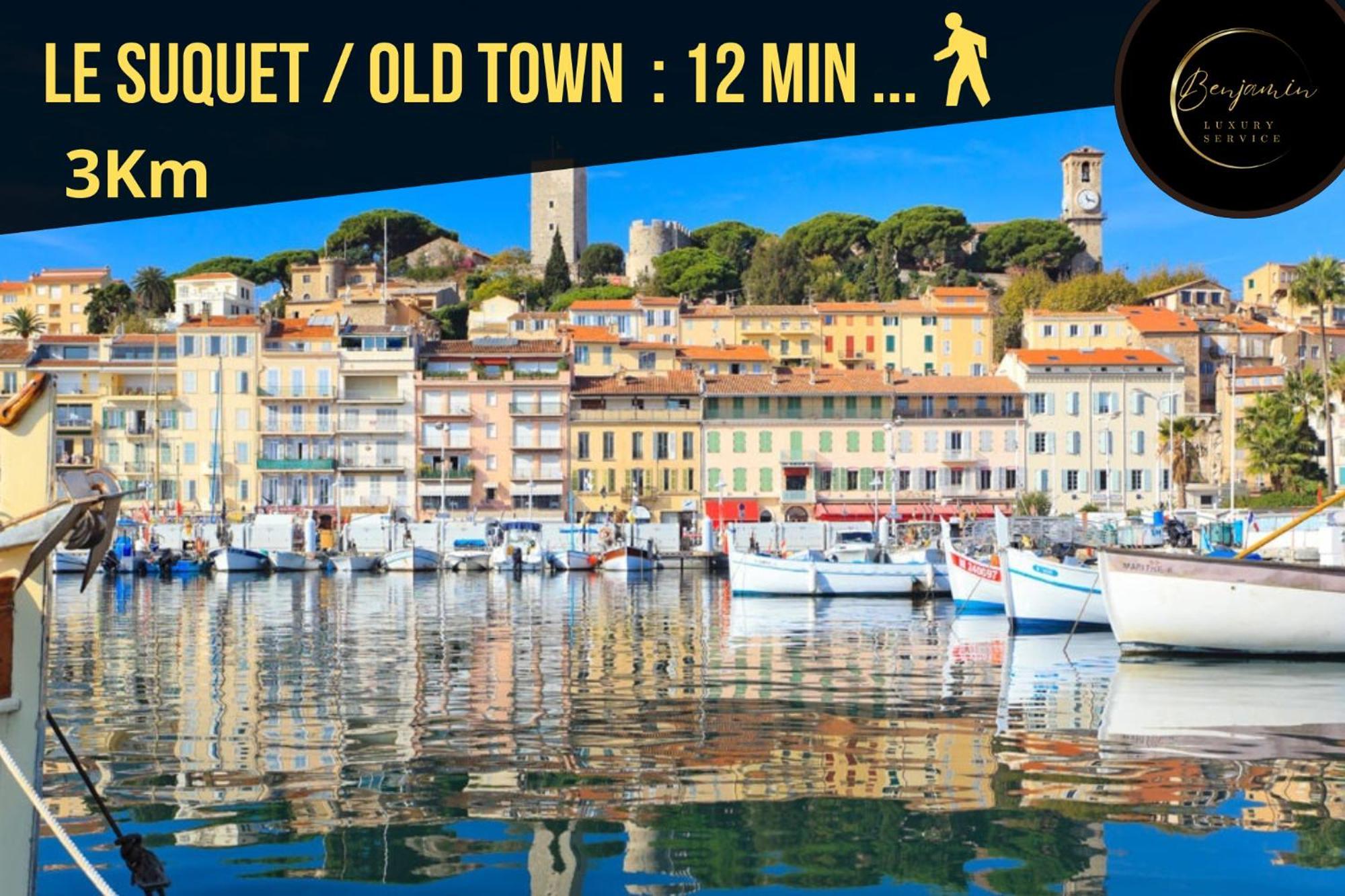 Suite 118 - Piscine - 50 Metres Plage - Terrasse - Clim - Wifi Cannes Eksteriør billede